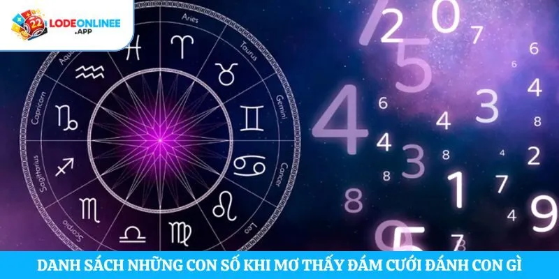 Danh sách những con số khi mơ thấy đám cưới đánh con gì